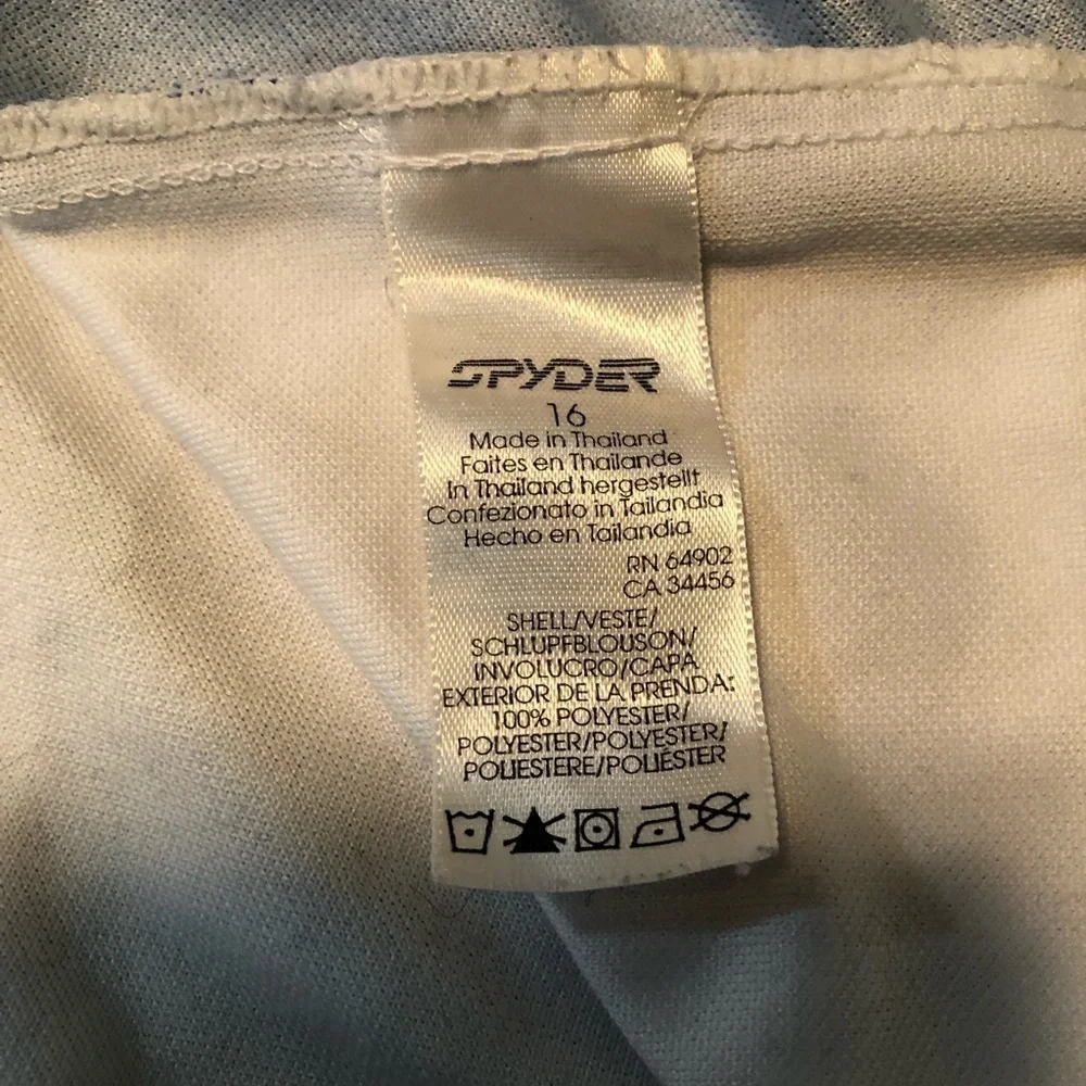 Spyder youth 1/4 zip vintage performance shirt-youth size 16.